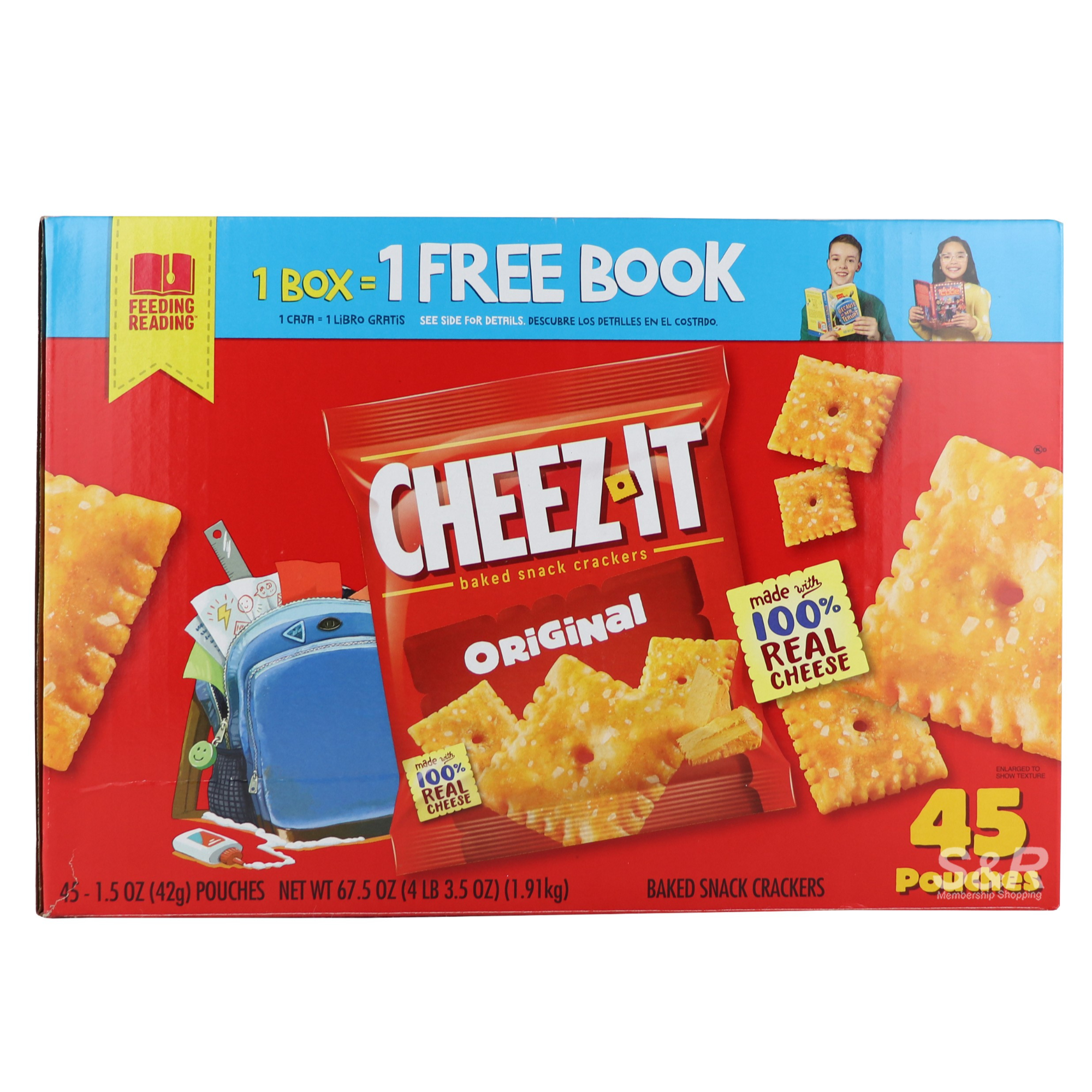 Cheez-It Original Baked Snack Crackers (42g x 45pcs)
